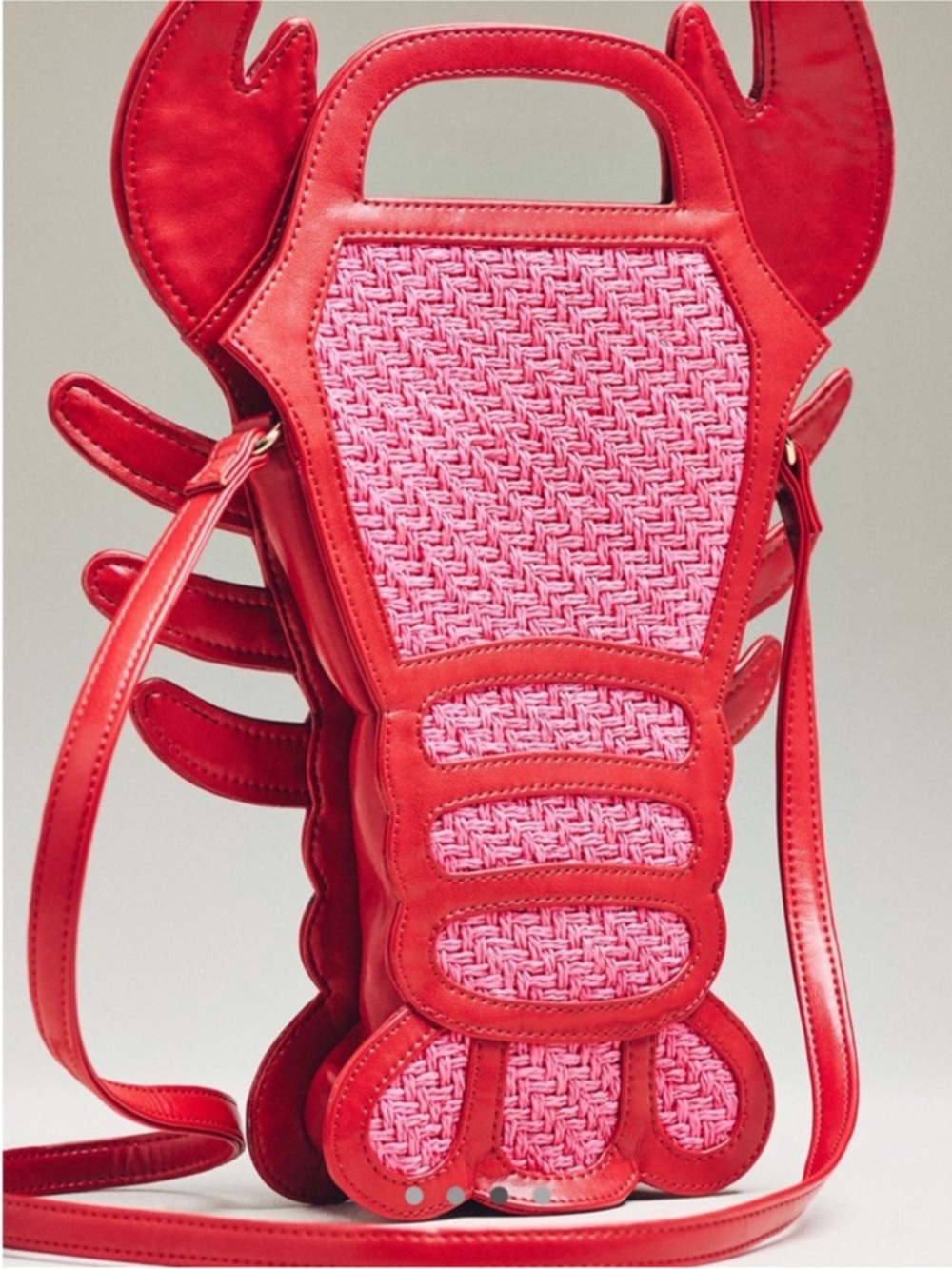 Exclusive! Anthropologie x Maeve Rafia Lobster Coastal Purse Bag NWT - Picture 4 of 7